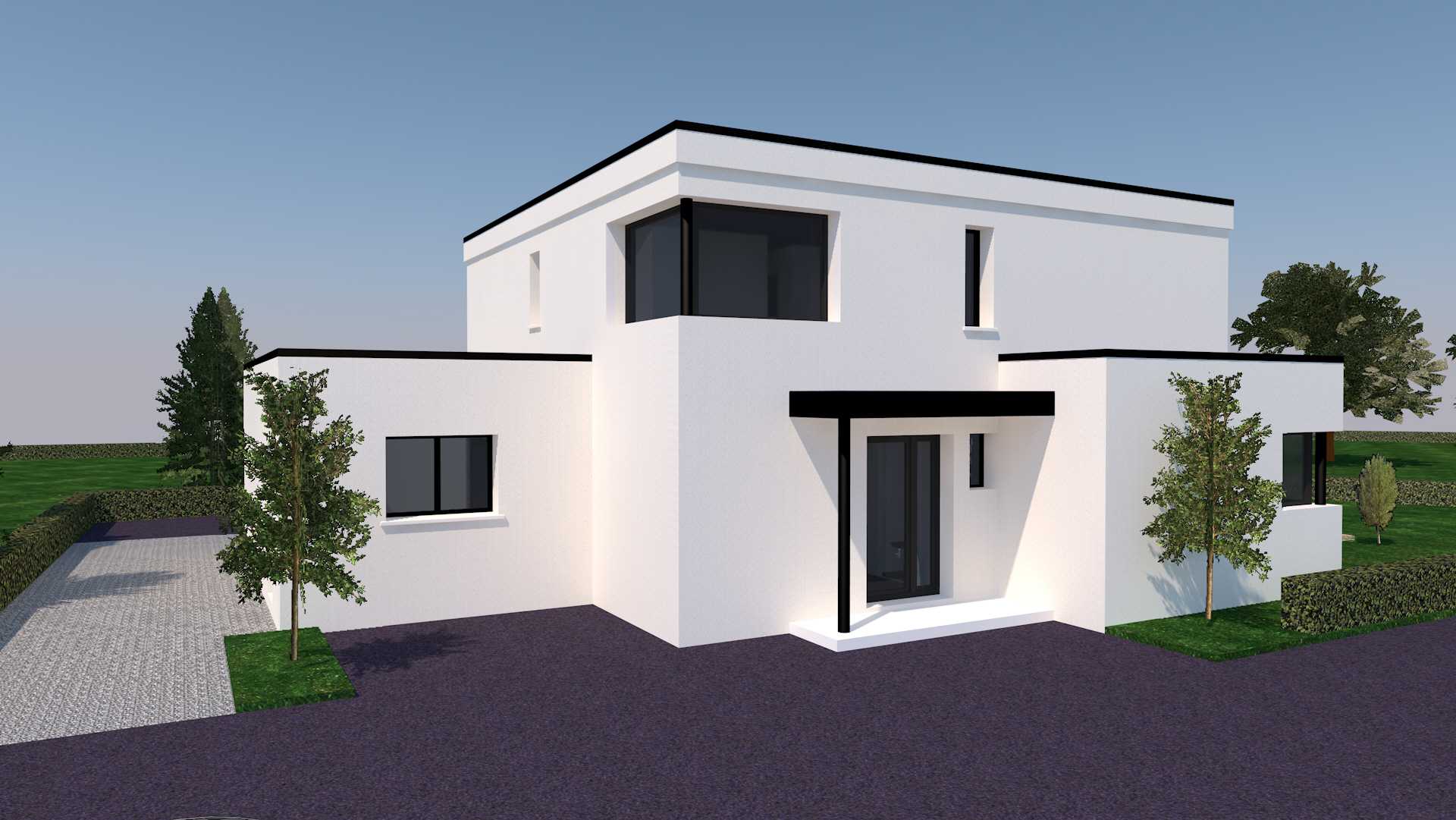 Projet de construction maison neuve et contemporaine  Langueux